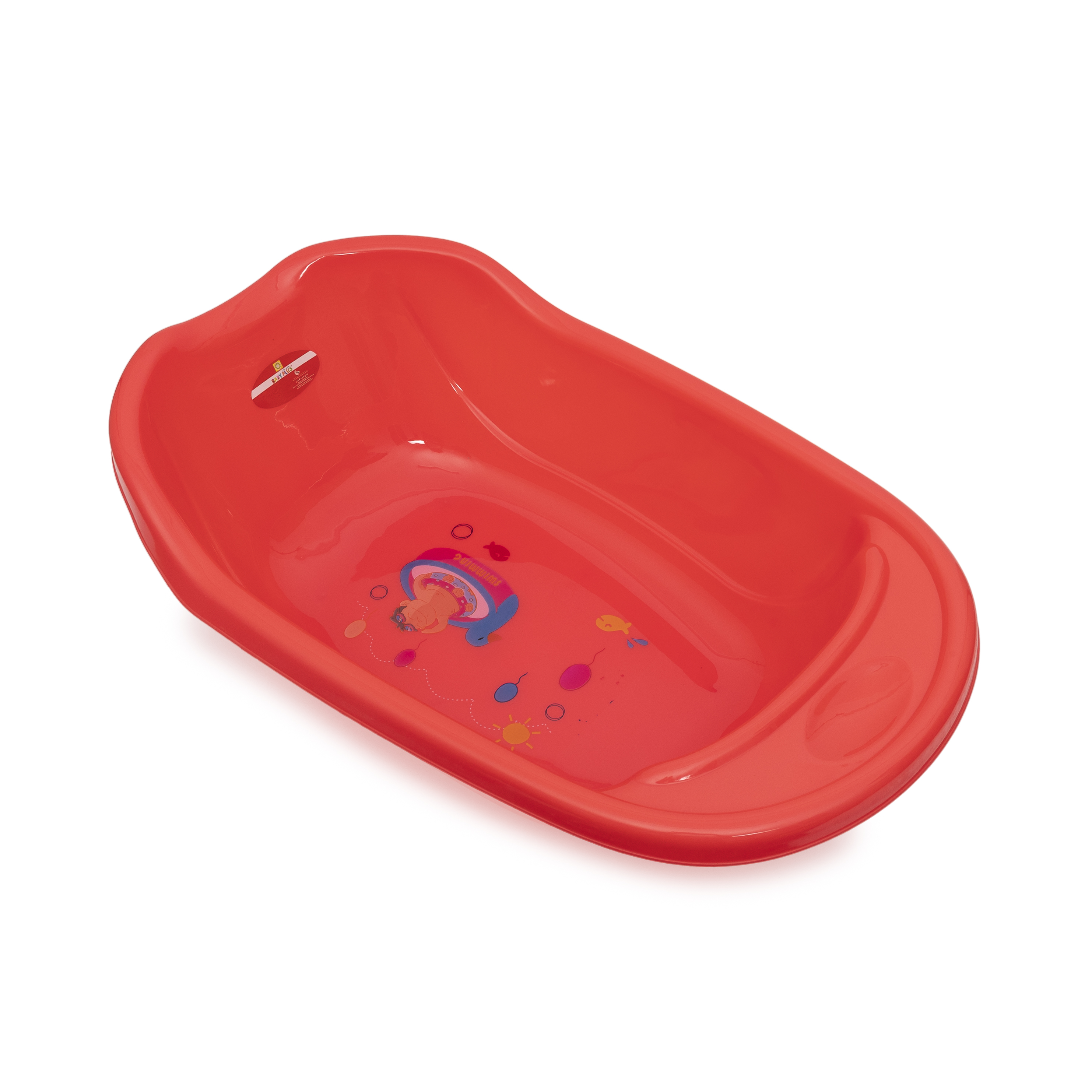 Baby Plus Portable Rectangular Duck Print Bathtub