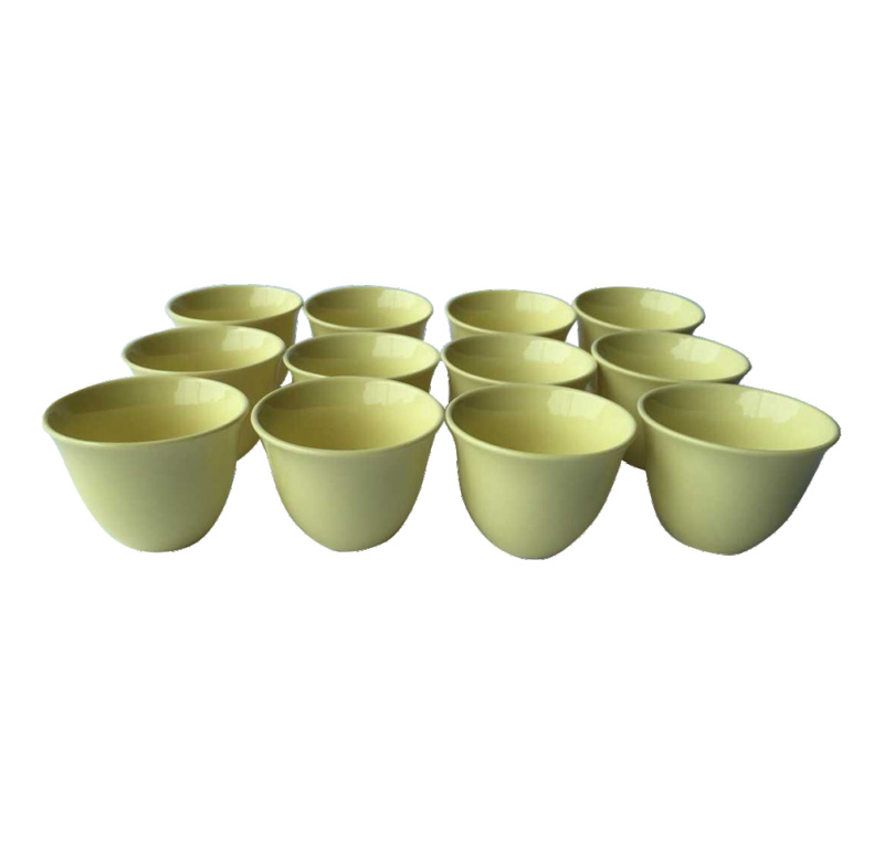 12Pcs Porcelain Cawa Set - Thick Walled Heat Resistant Cappuccino Latte Tea Drinking Mugs for Hot and Cold Drinks | Microwave Safe | Comfortable Grip | Ideal for Housewarming Gifts