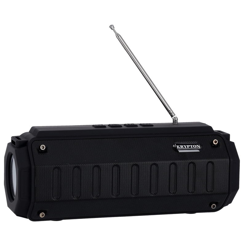 Krypton KNMS5372 Portable Bluetooth Speaker 10W - Wireless Speakers, Long Hours Playtime, 1200mAh Battery Powerful Bass, Loud Speaker | Long Range with LED Light| Ideal for Home, Party, Outdoor & More