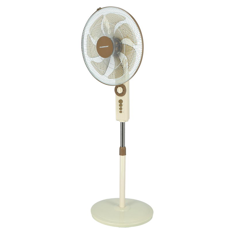 Rechargeable Stand Fan, 18 Inch - Super Quiet Copper Motor - 3 Speed Setting - 7 Leaf Blade - Adjustable Height, Oscillation & Tilt Function - Timer Function - Home/Office Use