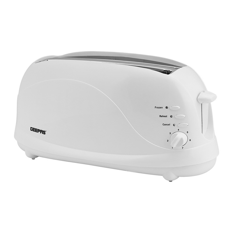 1100W 4 Slices Bread Toaster - Crumb Tray, Cord Storage, 7 Settings with Cancel, Defrost & Reheat Function | 2 Years Warranty