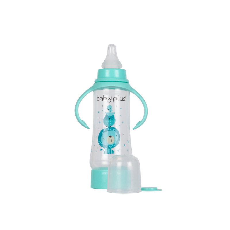 Babyplus Feeding Bottle With Handle +0Month,Bpa free250ml&8 OZ for baby Unisex