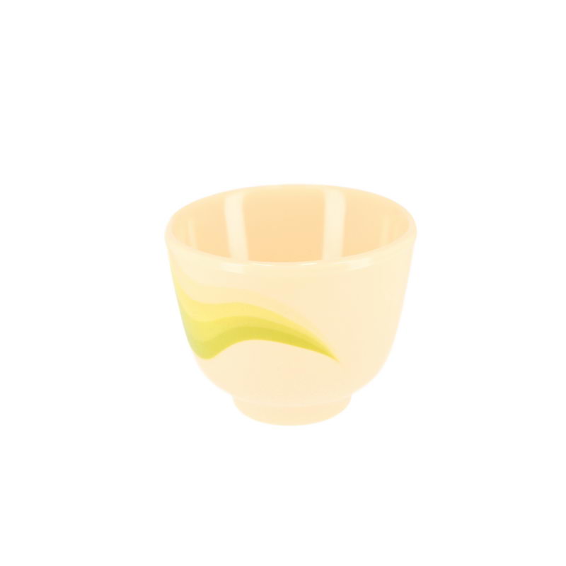 3.5-inch Melamine Ware Super Rays Round Bowl - Portable, Lightweight Bowl Breakfast Cereal Dessert Serving Bowl | Ideal for Rice, Pasta, Deserts, Icecream & More (Minit Green)