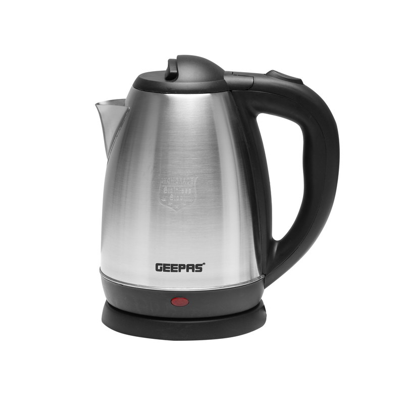 Geepas GK5454 1.8L Electric Kettle 1800W - Stainless Steel Cordless Kettle| Auto Shut-Off & Boil-Dry Protection | Heats up Quickly & Easily | Boiler for Hot Water, Tea & Coffee Maker | 2 Year Warranty