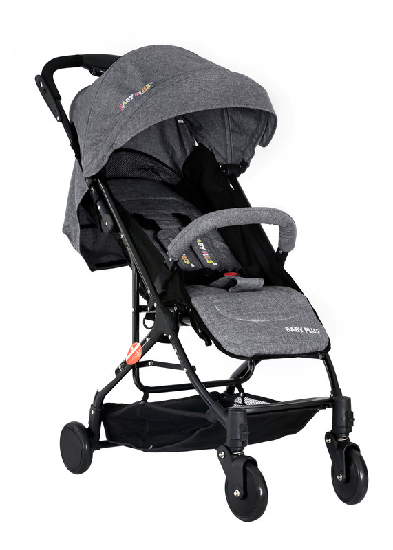 Baby Plus Bp8308 Grey Stroller Cum Pram, 0-36 M