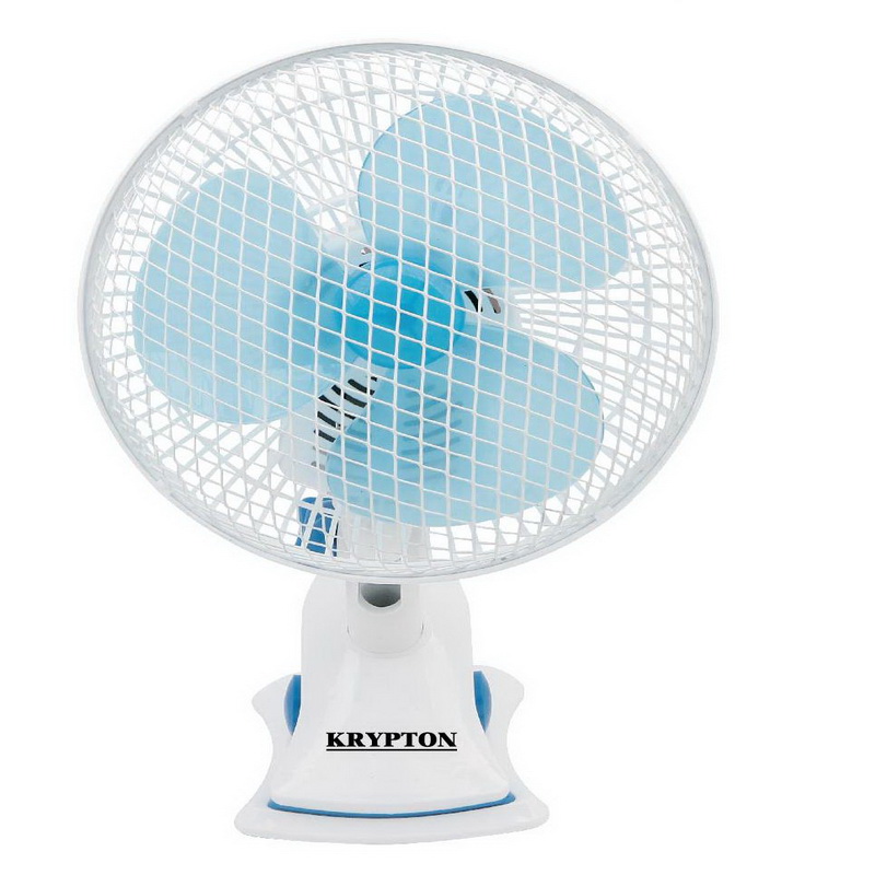 8-Inch Table Fan - 2 Speed Settings with Oscillating/Rotating and Static Feature - Electric Portable Desktop Cooling Fan for Desk Home or Office Use