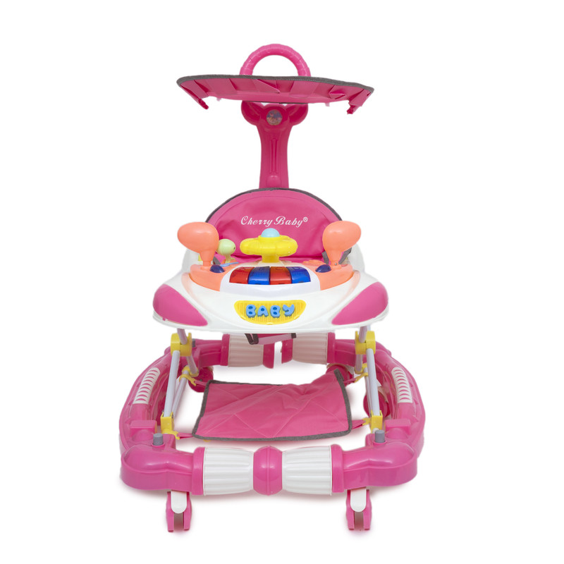 Baby Plus Foldable And Multifunctional Walker pink for baby Girl