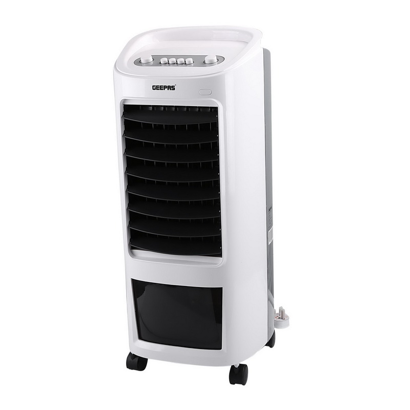 Air Cooler - Personal Space Cooler for Desktop Portable Mini Evaporator Air Cooler | Auto Horizontal Swinging Blades | Air Conditioner for Room, Office, Kitchen and More | 2 Years Warranty