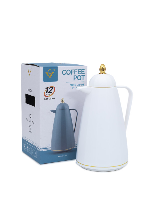 Day N Day Vacuum Flask with Double Wall Glass 1.5  Liter | Wide Mouth with Anti-Leakage Cap Double Walled Travel Mug 