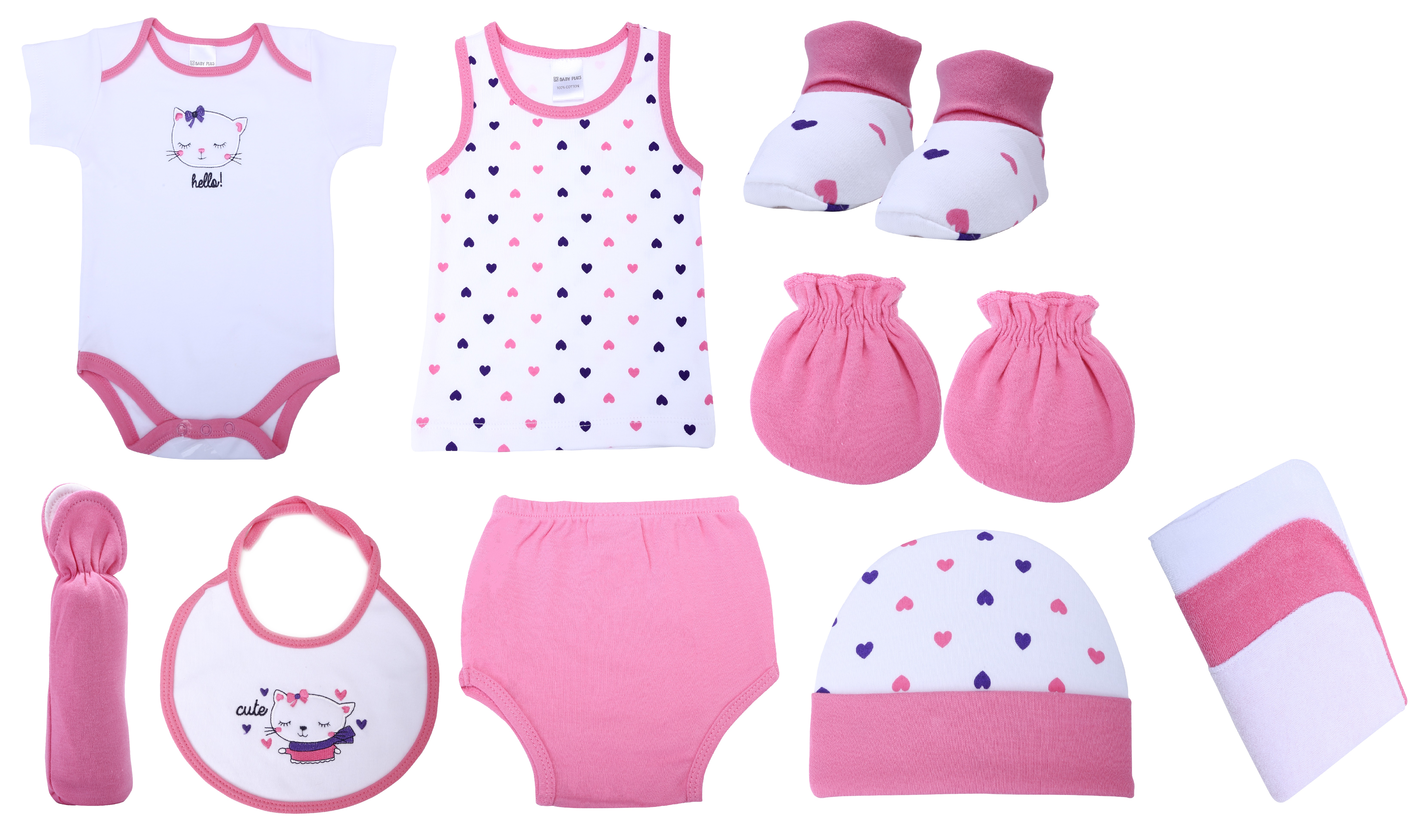 Baby Plus  12Piece Baby Gift Set