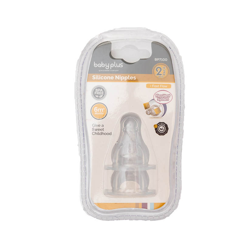 Babyplus silicon nipples|Flex vent system|0+ month