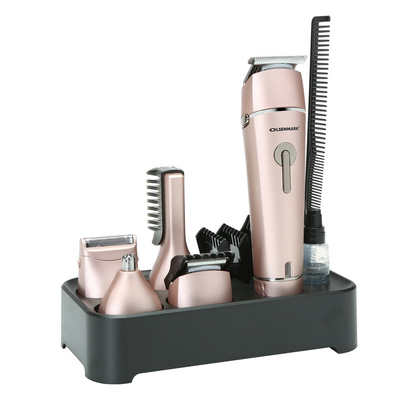 Rechargeable Grooming Set, 11 In 1 - Power: 3W - Material: ABS - 4 Cutting Guides, Barber Comb, Oil, Cleaning Brush.