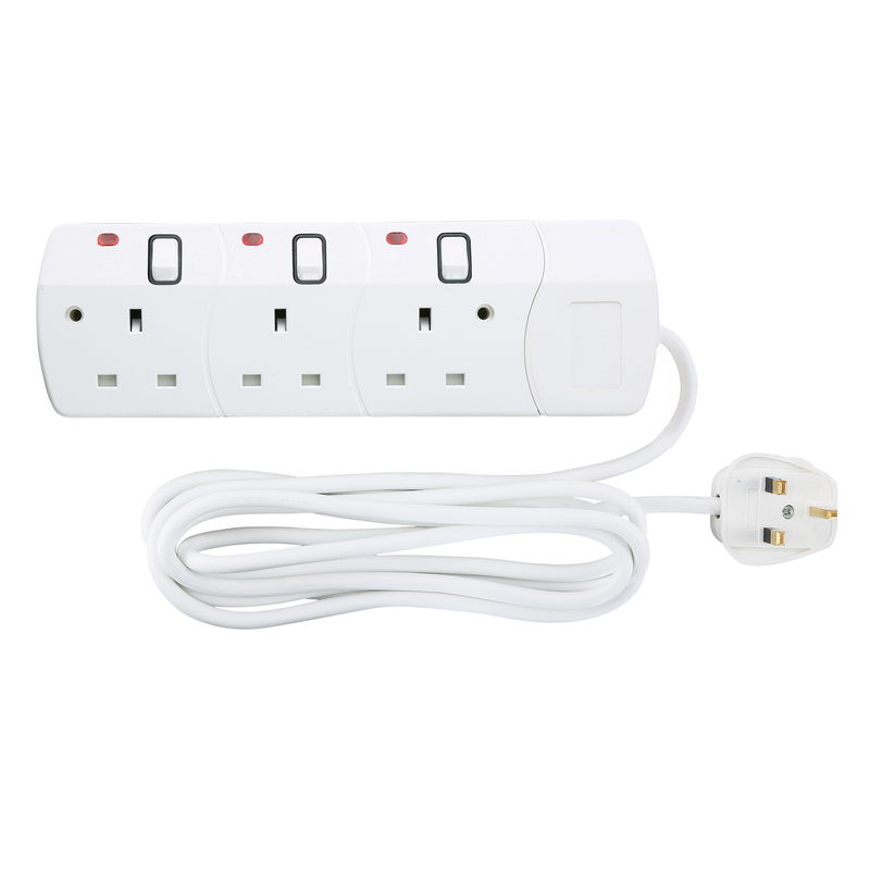 3 Way 3 Meter Sockets Extension Board