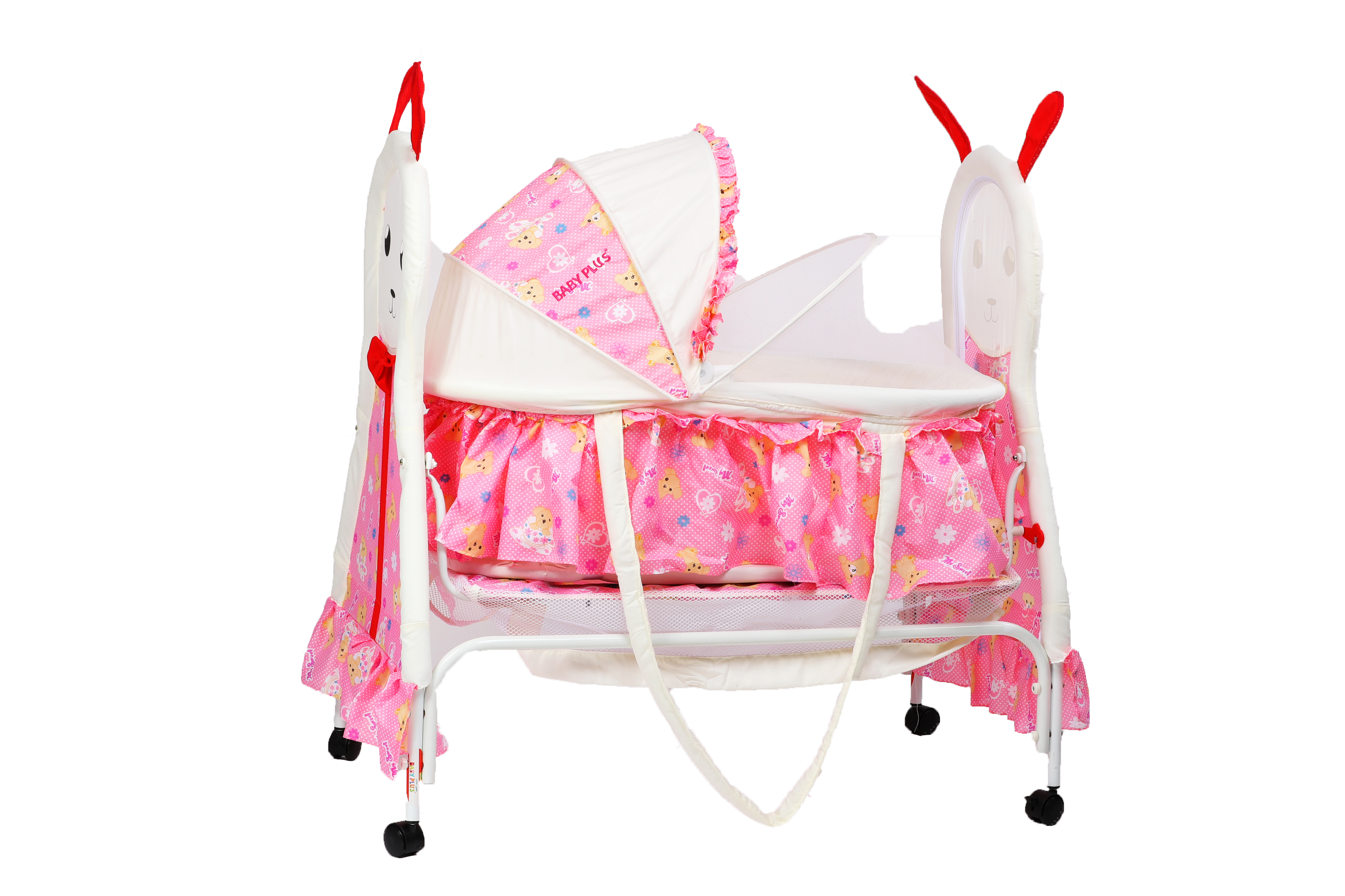 Baby Plus Swing Cradle With Removable Mosquito Net 