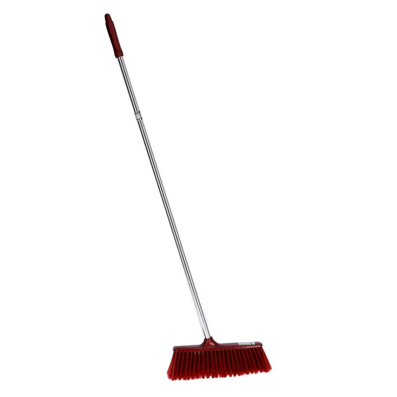 Royalford RF6981 Long Floor Broom with Stainless Steel Handle - Upright Long Handle Broom with Stiff Bristles - Multipurpose Cleaning Tool Perfect for Home or Office Use - Ideal for all Sweeping Clean