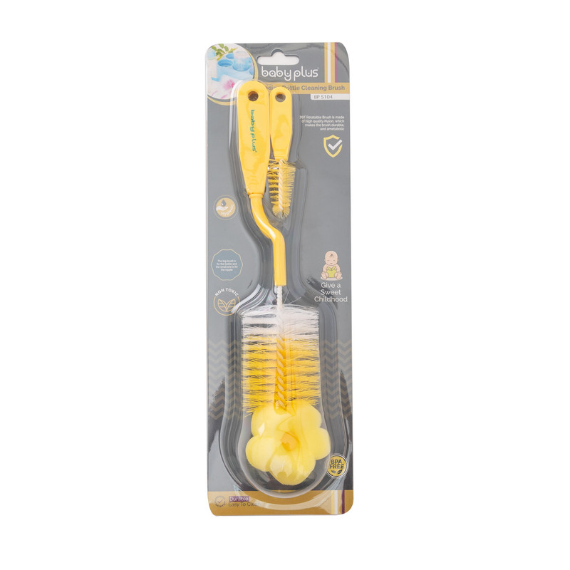Baby Plus Feeding bottle cleaning Brush Set  High qualitty PVC Baby Unisex