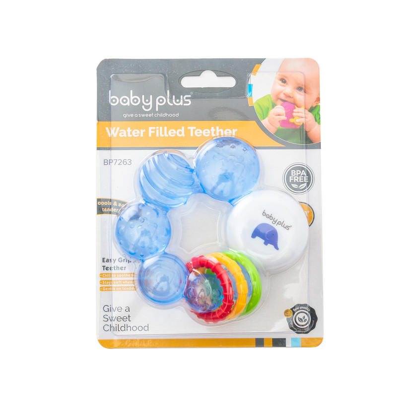 Baby Plus Water Filled  Easy Grip Ring Teether Bpa free 