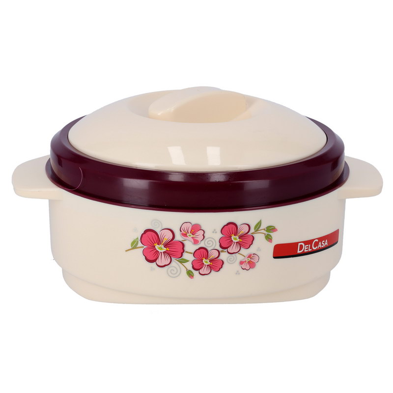 Delcasa DC1489 1.3Ltr Supremo Hot Pot Casserole | Super PU Insulation Hot Pot with Stainless Steel Inner Casing | Dishwasher Safe | Serving Dishes with Lids | Hot Food Storage Container & Warmers
