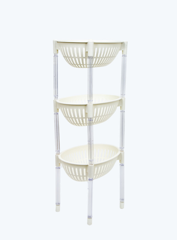 DAY N DAY  Plastic Vegetable RackCREAM23*27*19plastic15kilogram