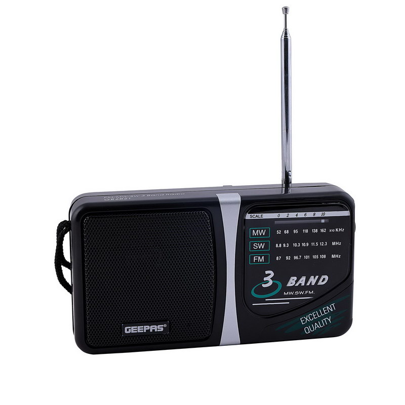 Radio With 4 Band - AM/SW/TV/FM Portable Radio Low, Noise Operated Radio| Big Speaker, Standard Earphone Included, Large Knob| Ideal for Indoor & Outdoor Use | 2 Years Warranty