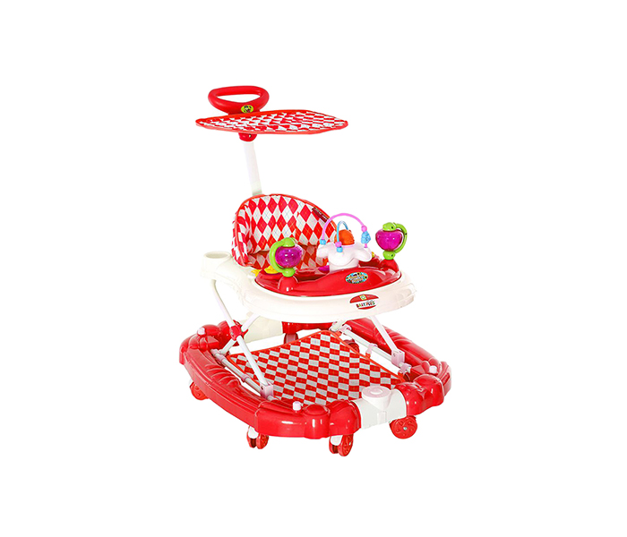Baby Plus Bp8313 Red Baby Walker Cum Rocker, 6-12 M