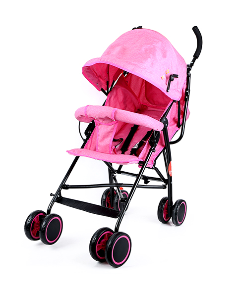 Baby Plus Baby Stroller With Reversible Canopy Blackpink 
