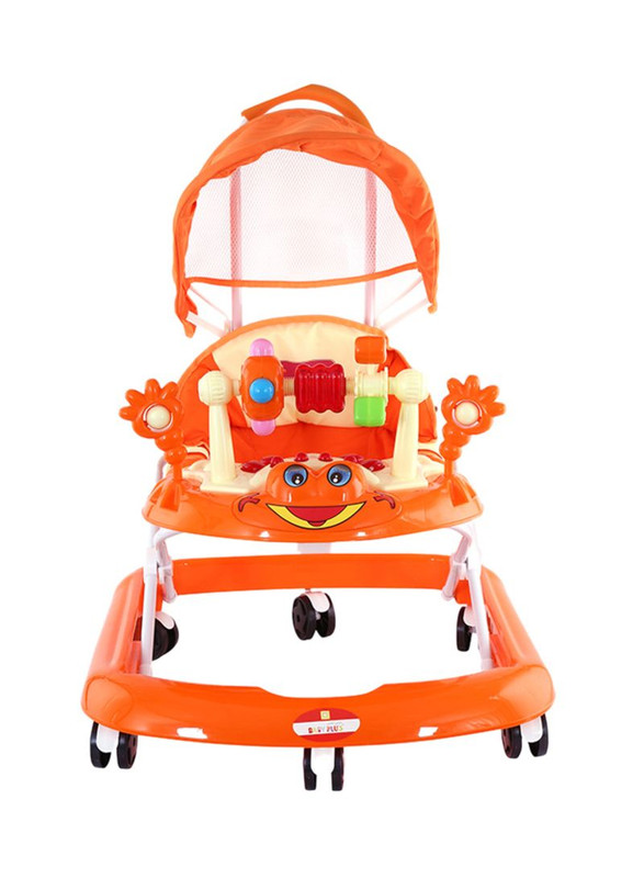 Baby Plus Bp6002 W Org Baby Walker With Canopy, 4-16 M