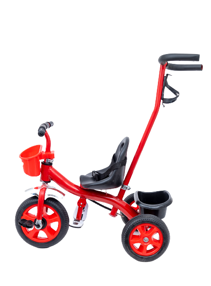 Baby plus INFANS Kids Tricycle Rider with Adjustable Seat, Storage Basket, Premium Quiet Wheels, Non-Slip Handle for baby boy