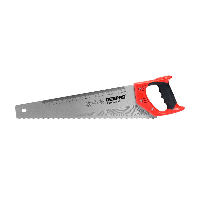 18" Hand Saw - Universal-Cut Soft-Grip with TRP Handle | Heavy Duty Sawing, Trimming, Gardening, Wood Cutting, Plastic, Made of Carbon Steel | Ideal for Carpenters, Gardeners, Framers & More