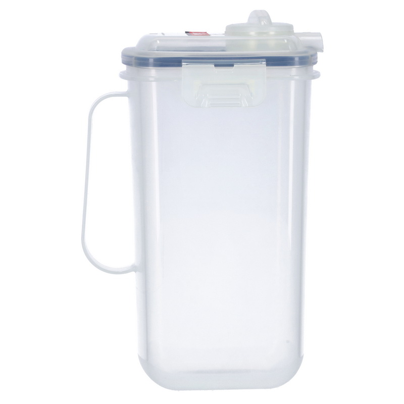 Delcasa DC1036 200ML Multi-Purpose Jug - Easy-To-Open, Leak-Proof Seal, Snap-Off Lid, Stackable, BPA FREE | Fridge Door Jug with Transparent Body | Ideal for Juices, Smoothies, Water, Milk and More