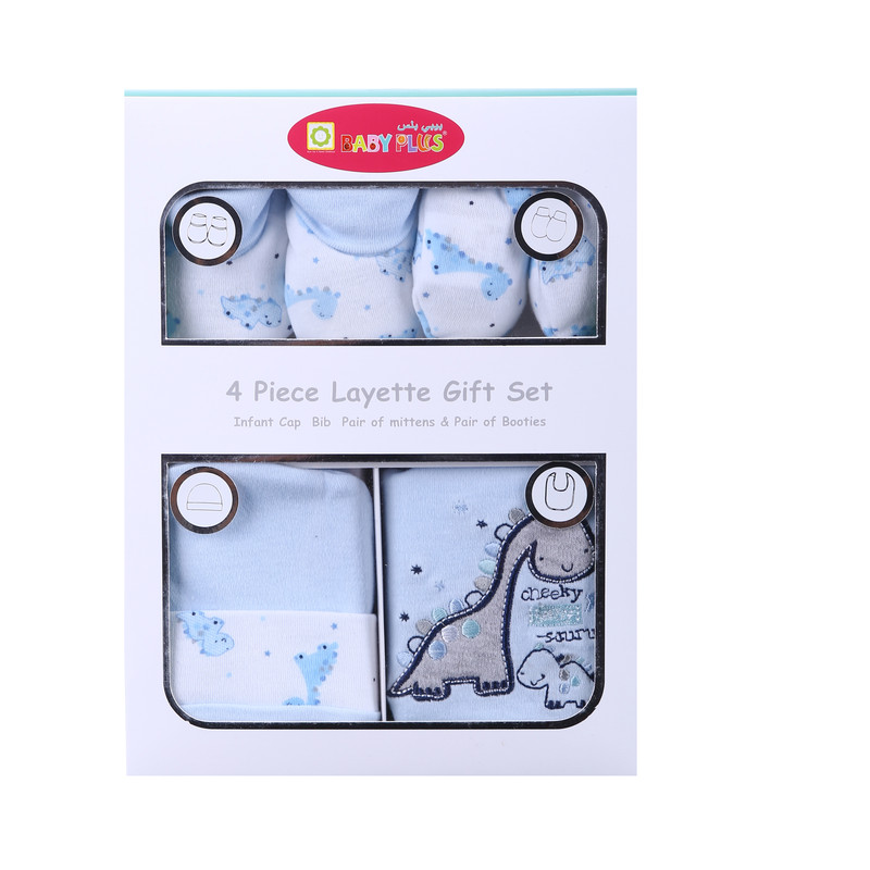 Baby Plus Bp8535 Blue 4 Pcs Gift Set