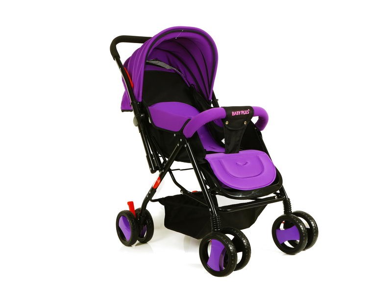 Baby Plus Single Convertible Stroller  Purpleblack