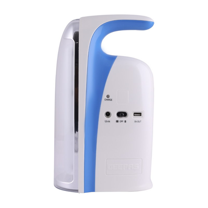 Geepas Rechargeable 18W Emergency Lantern with Light Dimmer Function | 36 Pc LED Tube, 4 Hours Working Time, Portable & Lightweight | Suitable for Power Outages, Hiking & Camping | 2 Years Warranty