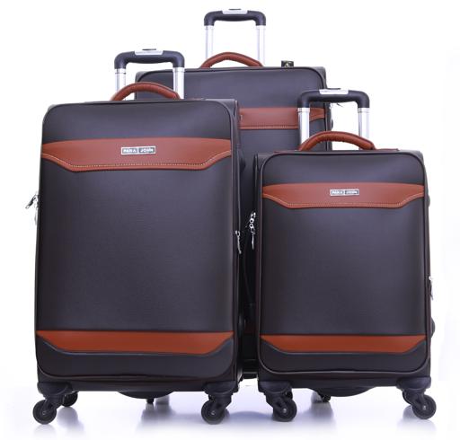 Parajohn PJTR3022 Buffalos 3 Pcs Trolley Luggage Set, Brown