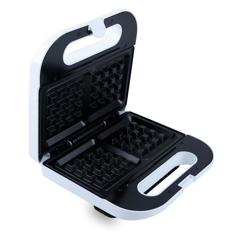 Geepas GWM676 Electric Waffle Maker 700W- 2 Slice Non-Stick Electric Belgian Waffle Maker with Adjustable Temperature Control - Pre-heating, Cool Touch Body - Handle - Automatic Safety Protection | 2 