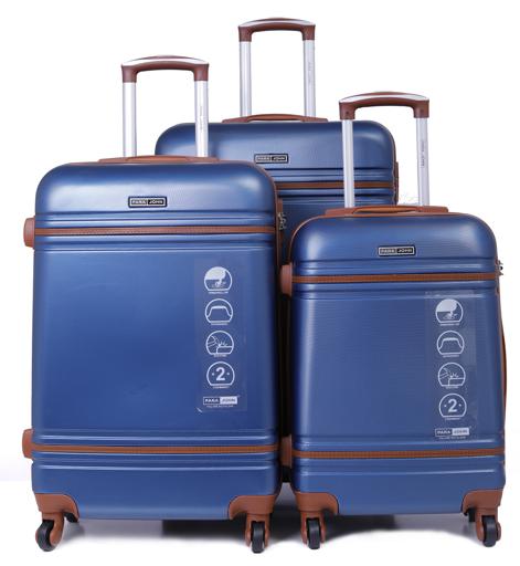 Parajohn PJTR3042 ABS Hard Trolley Luggage Set, Blue