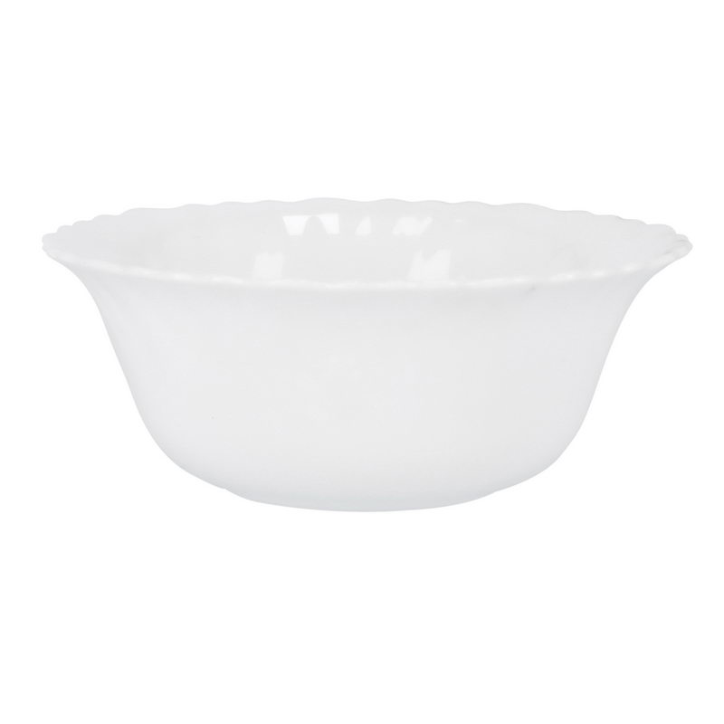 4.5-inch Opal WareSpin Bowl - Portable, Lightweight Bowl Breakfast Cereal Dessert Serving Bowl | Dishwasher Safe | Ideal for Rice, Pasta, Deserts, Icecream & More (White)