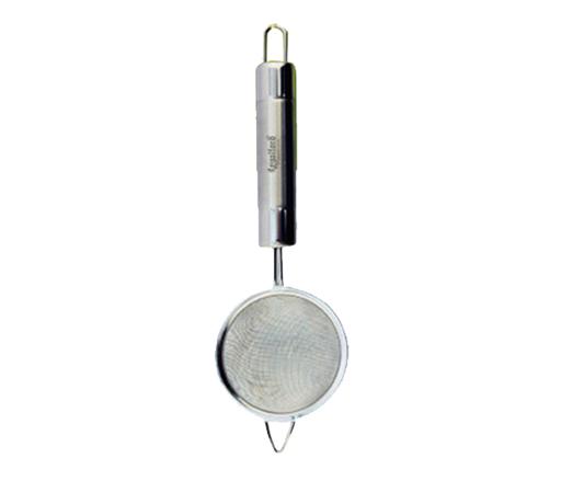 Stainless Steel Tea Strainer, 4.5 cm Premium Fine Mesh Tea Strainer Sieve Solution with NonSlip Handle Ideal Size for Straining Teas and Cocktails or Sifting Flour Sugar Spices & Herbs
