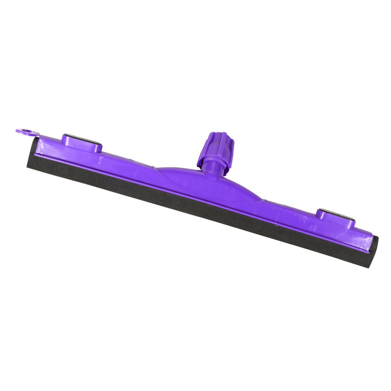 Floor Squeegee with Metal Stick - Floor Wiper - Commercial Standard Floor Squeegee with Long Handle for Wet Room, Floor, Windows, Tile, Shower, Garage | Hanging Loop with Broad Wiper