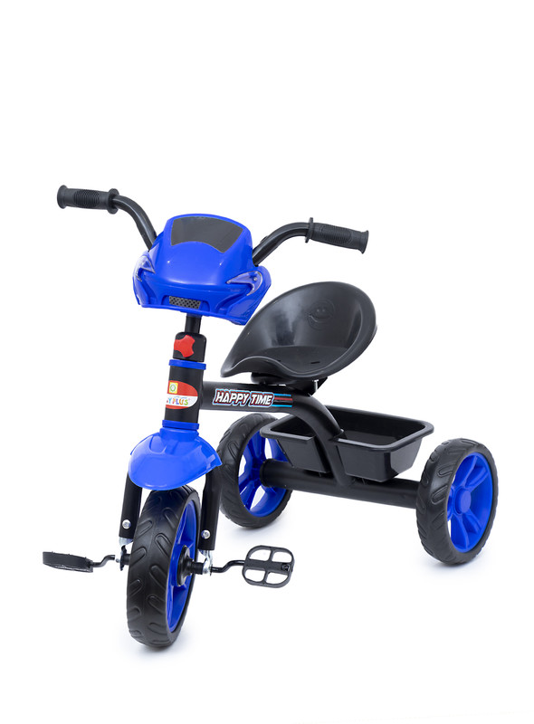 Baby plus INFANS Kids Tricycle Rider with Adjustable Seat, Storage Basket, Premium Quiet Wheels, Non-Slip Handle for baby Boy