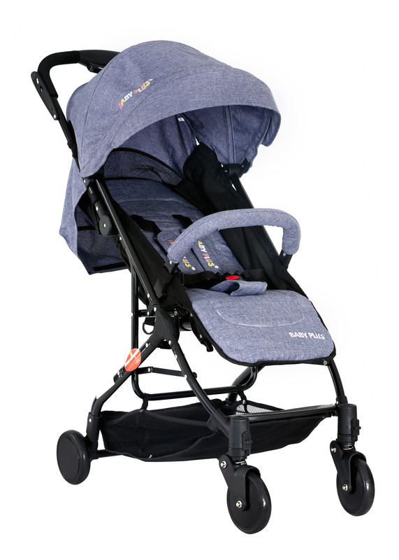 Baby Plus Bp8308 Blue Stroller Cum Pram, 0-36 M
