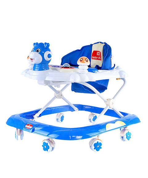 Baby Plus Adjustable Baby Walker  Blue 