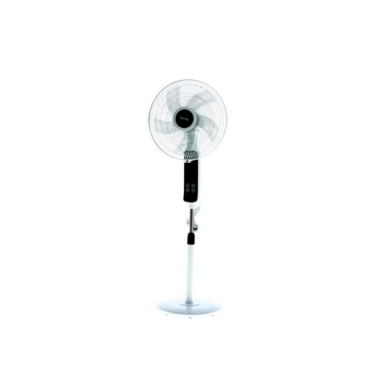 16" Stand Fan With Remote Control 60W - 3 Speed, 5 Leaf Blade, Adjustable Height & Tilt Setting With Led Display | Auto-Off | 2 Years Warranty