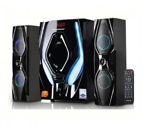 Multimedia Speaker, 2.1 CH With USB, SD, FM, Bluetooth & Remote - Karaoke, Disco light - Subwoofer speaker: 8 Inch - Satellite speaker: 3 Inch - Output: 18W*2