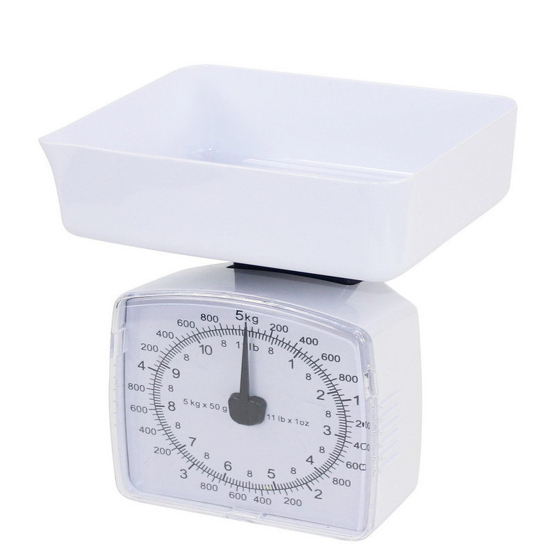 Kitchen Analog Kitchen Scale - Kitchen Food Scale and Multi-function Weight Scale with Removable Bowl, 11 lb 5kg | Ideal for Kitchen, Gold Smith, Shops & More | 2 Years Warranty