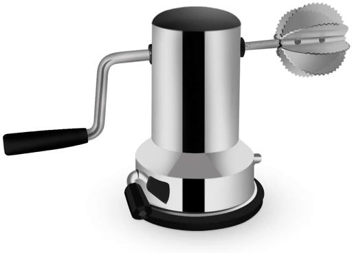 Royalford RF9709 Stainless Steel Coconut Scrapper - Sharp Rust Proof Blades with Vacuum Suction Base | Gripped Handle | Stylish & Durable Design | Ideal for Home, Hotel & More