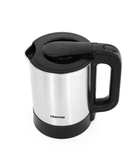 Geepas 1.7L Electric Kettle 2200W - Portable Lightweight with Comfortable Handle | Automatic Cut Off | Cordless Fast Boil Quiet for General Use, Stainless Steel Body with Lid| 2 Year Warranty
