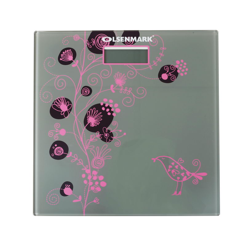 Digital Personal Scale - Tempered Glass Platform - 180Kg Capacity - LCD Display - Auto Zero Resetting & Auto Power Off - Low Power & Over-Load Indicator