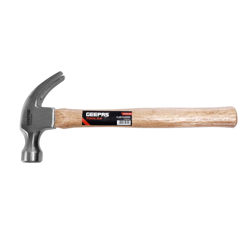 Claw Hammer Wooden Handle | Polished Forged Head | Ideal for Contractor, Handyman, Carpenter Hammer | Smooth Face Hammer, Good for Woodworking, Fiberglass, and More
