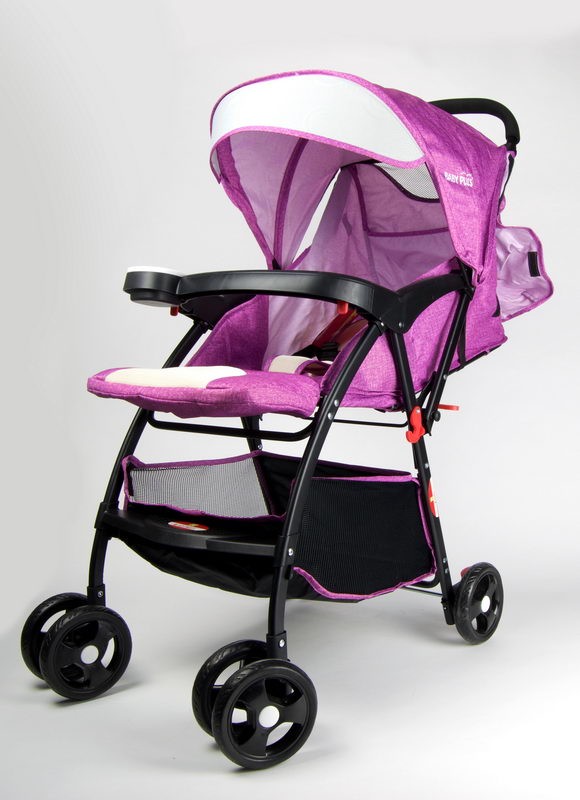 Baby Plus Bp8309 Purple Stroller Cum Pram, 0-36 M